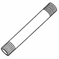 Tool Time 0.5 in. x 60 in. Import Galvanized Pipe Nipple TO2994533